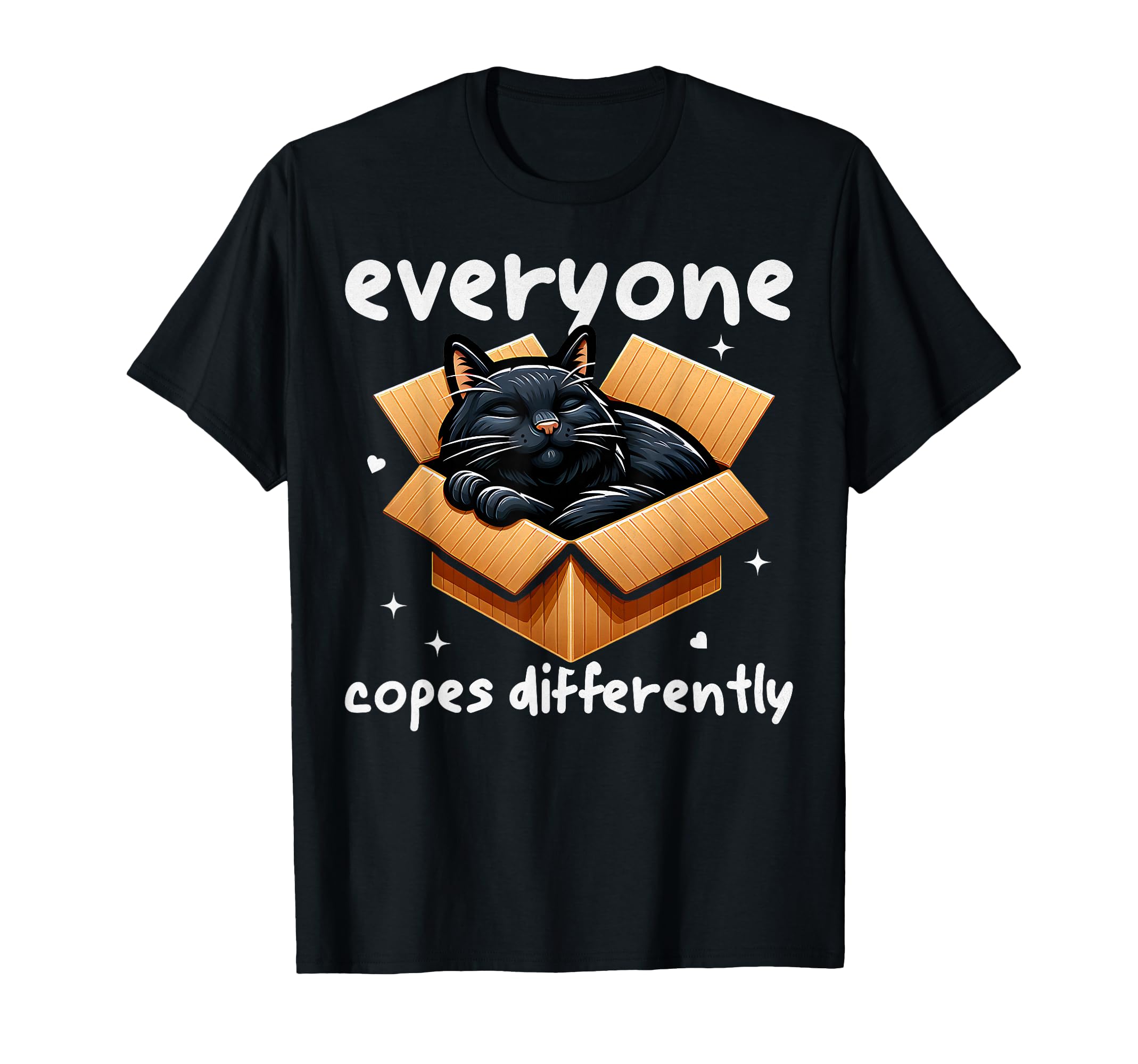 Everyone Copes Differently Cat T-Shirt - Streetwear Style Men Women - T-Shirt, Sweatshirt, Hoodie