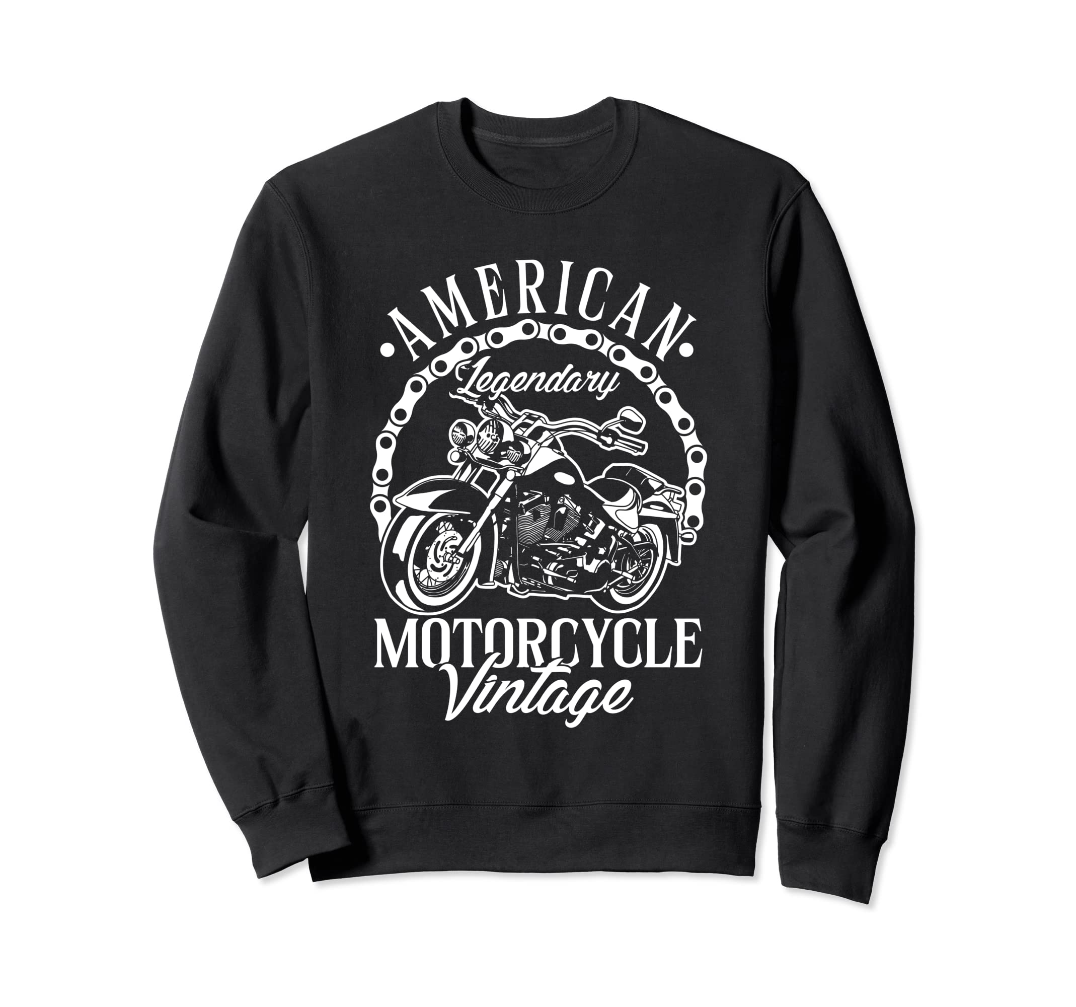 American Legendary Motorcycle Biker Sweatshirt - Minimalist Print Unisex - T-Shirt, Sweatshirt, Hoodie