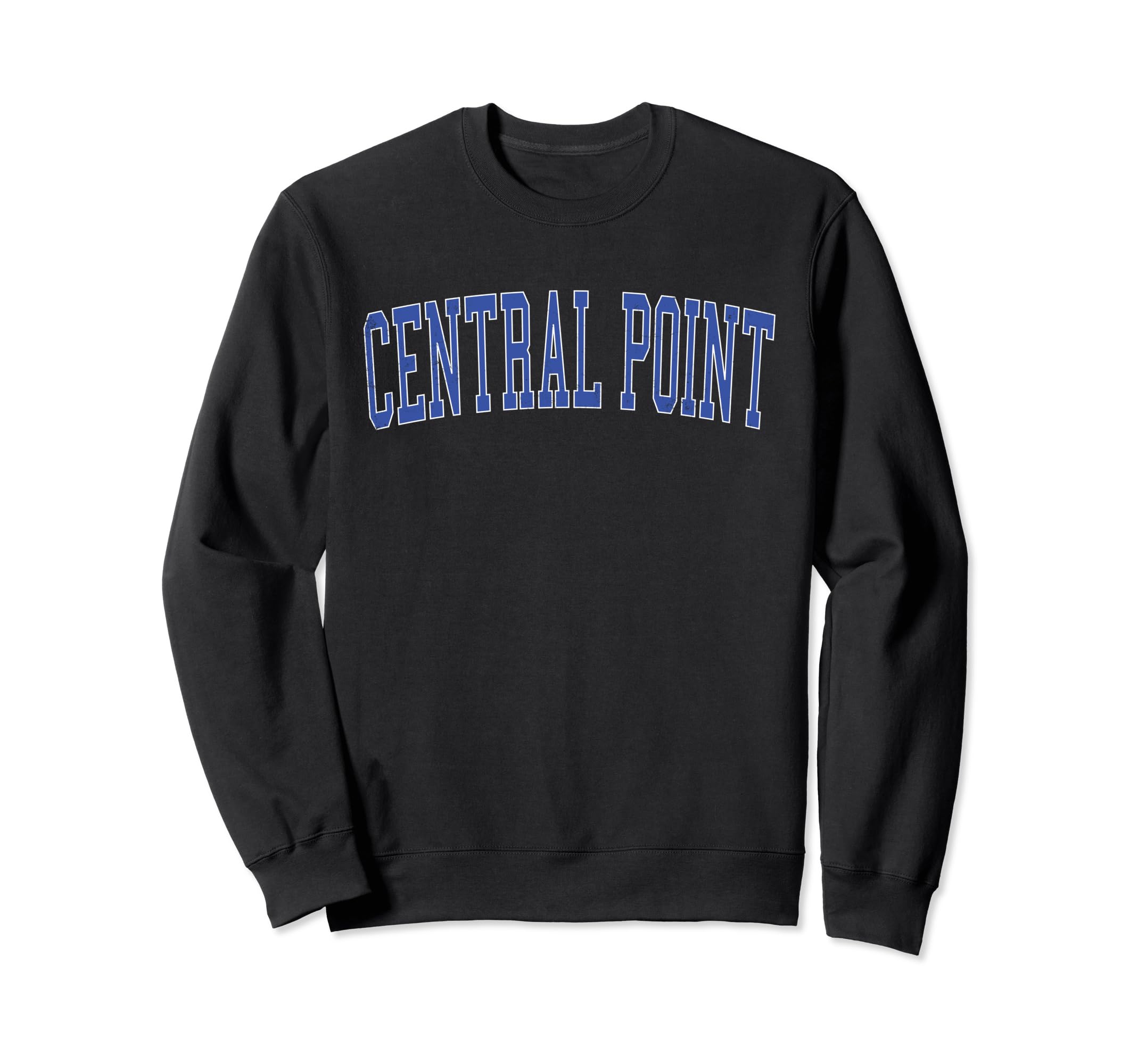 Central Point Or Distressed Blue Sweatshirt - Minimalist Print Unisex - T-Shirt, Sweatshirt, Hoodie
