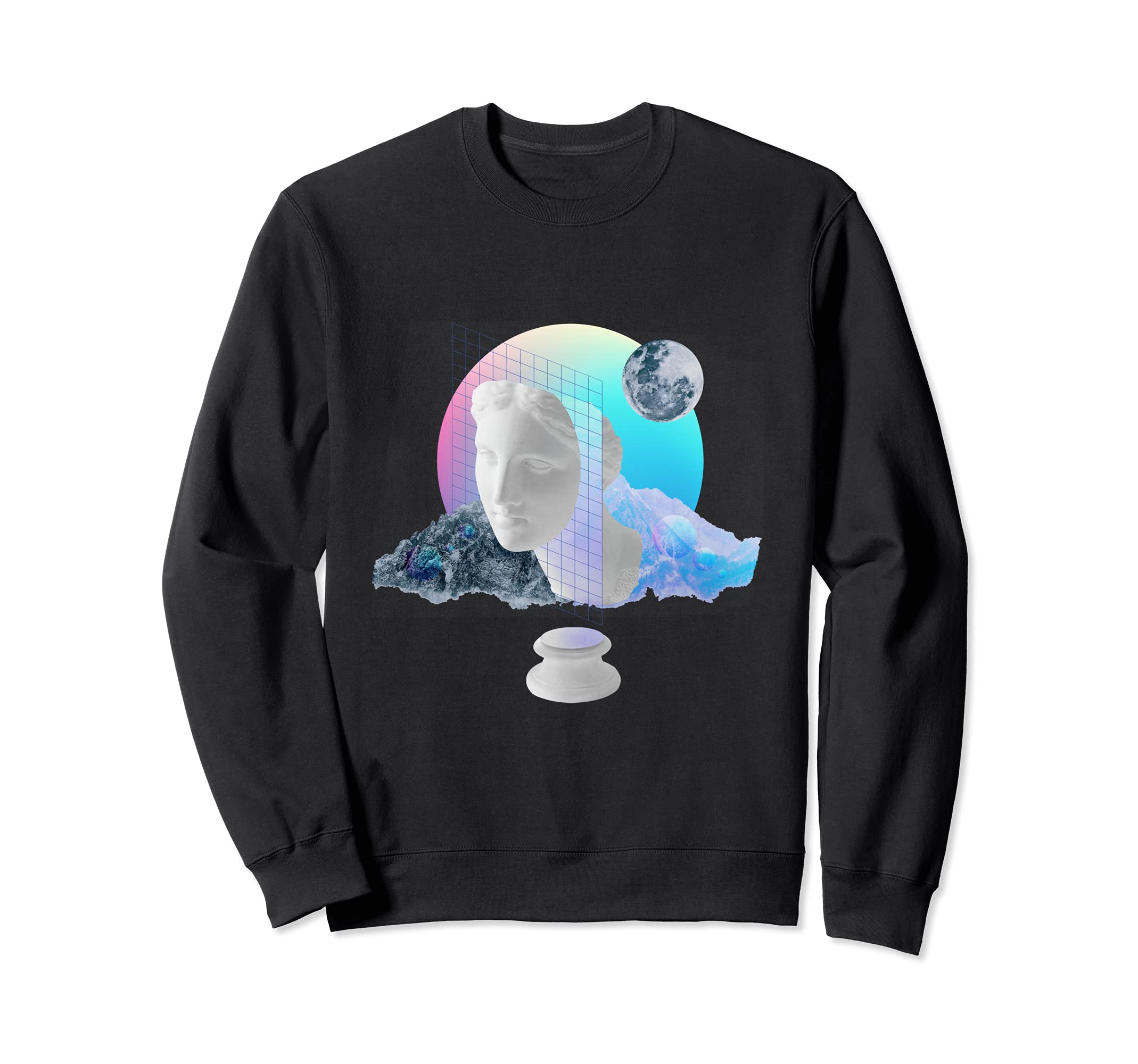 Vaporwave Sculpture Statue 80S 90S Sweatshirt - Minimalist Print Unisex - T-Shirt, Sweatshirt, Hoodie