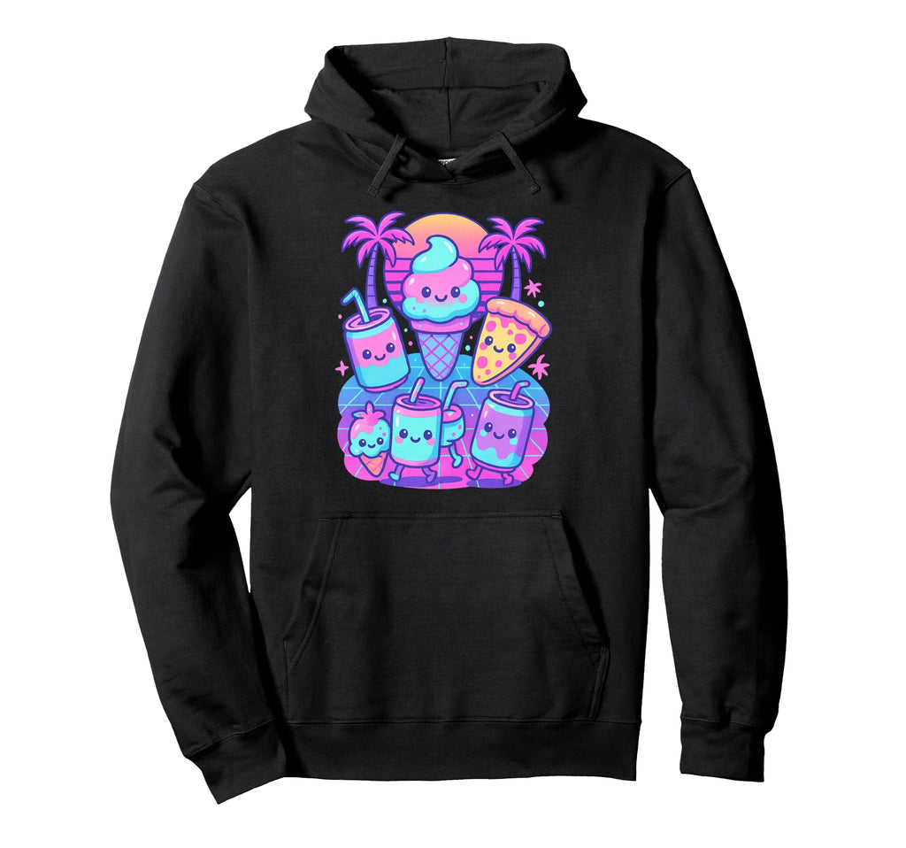 80S Synthwave Hoodie - Casual Everyday Wear Unisex - T-Shirt, Sweatshirt, Hoodie