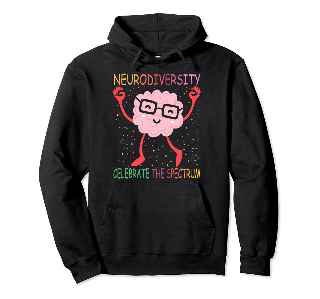Neurodiversity Brain Autism Awareness Hoodie - Trendy Graphic for Adults - T-Shirt, Sweatshirt, Hoodie