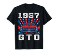 67 1967 Gto American Flag Silhouette T-Shirt - Minimalist Print Unisex - T-Shirt, Sweatshirt, Hoodie