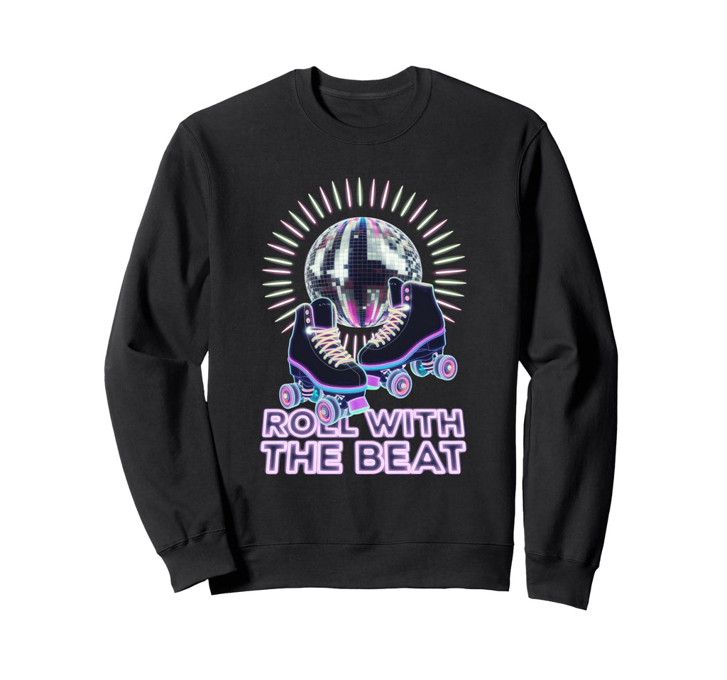 Rollerskates Funny 80S Roller Sweatshirt - Fun Novelty Design for Adults - T-Shirt, Sweatshirt, Hoodie