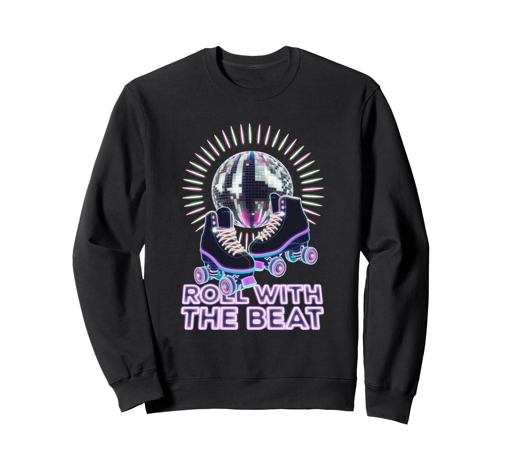 Rollerskates Funny 80S Roller Sweatshirt - Fun Novelty Design for Adults - T-Shirt, Sweatshirt, Hoodie