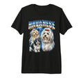 Havanese 80S Dog Lover Funny 90S Tri T-Shirt - Unique Graphic for Adults - T-Shirt, Sweatshirt, Hoodie