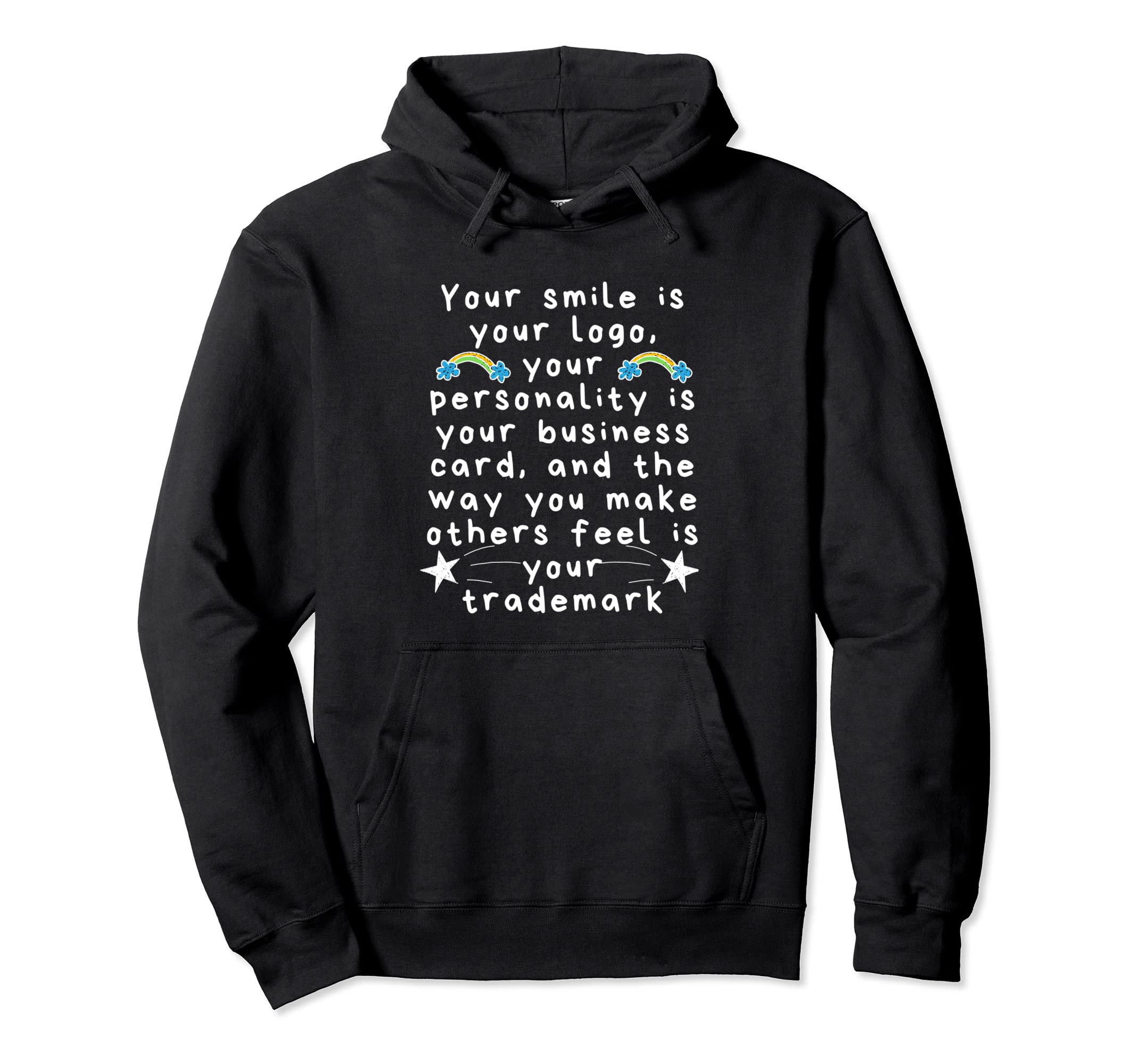 Your Smile Is Your Logo Self Care Hoodie - Aesthetic Graphic Men Women - T-Shirt, Sweatshirt, Hoodie