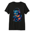 Chinchilla Gamer Gaming Pet Lover Tri Blend T-Shirt - Unique Graphic Unisex - T-Shirt, Sweatshirt, Hoodie