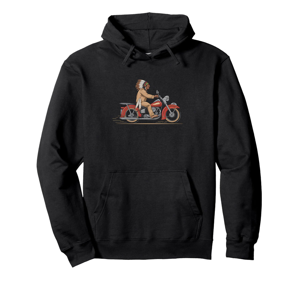 Native American Motorcycle Rider Culture Hoodie - Graphic Print Unisex - T-Shirt, Sweatshirt, Hoodie