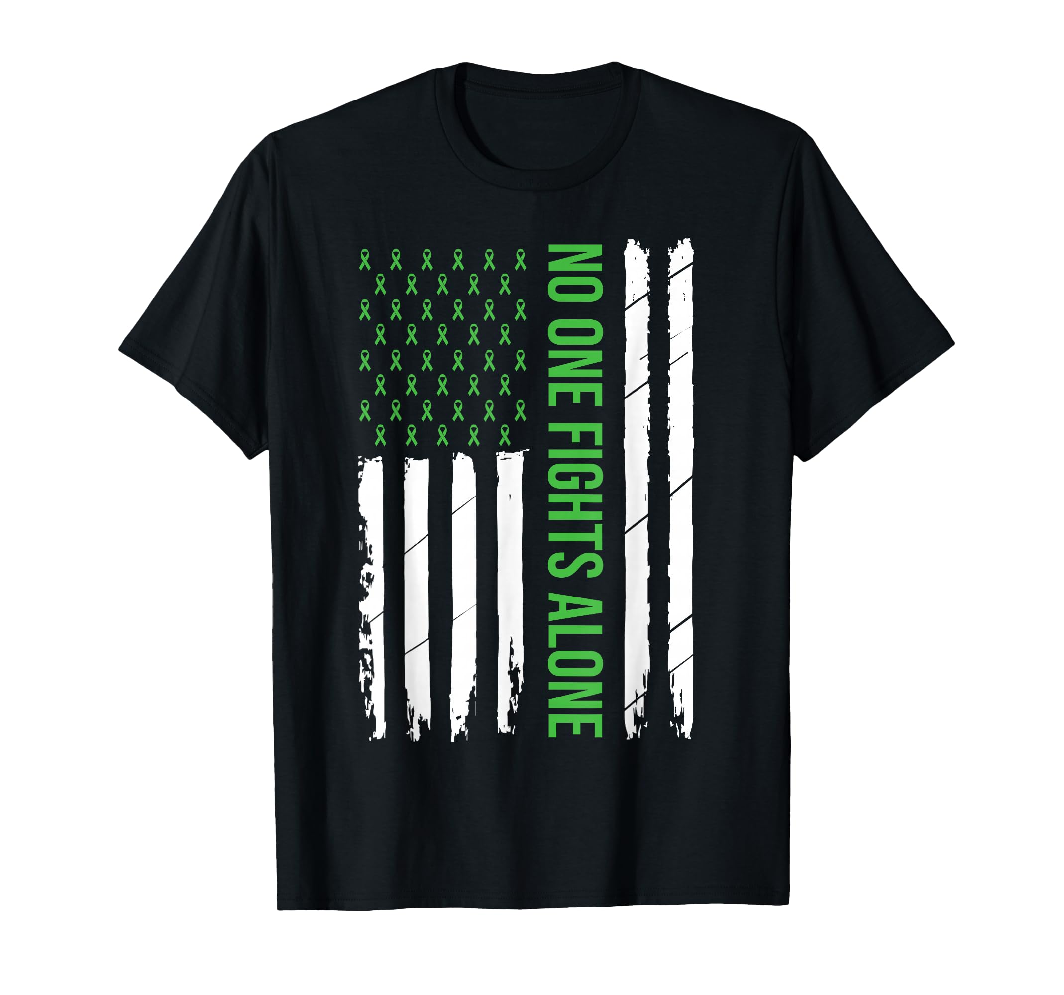 Mental Health Awareness Green Ribbon T-Shirt - Minimalist Print Unisex - T-Shirt, Sweatshirt, Hoodie