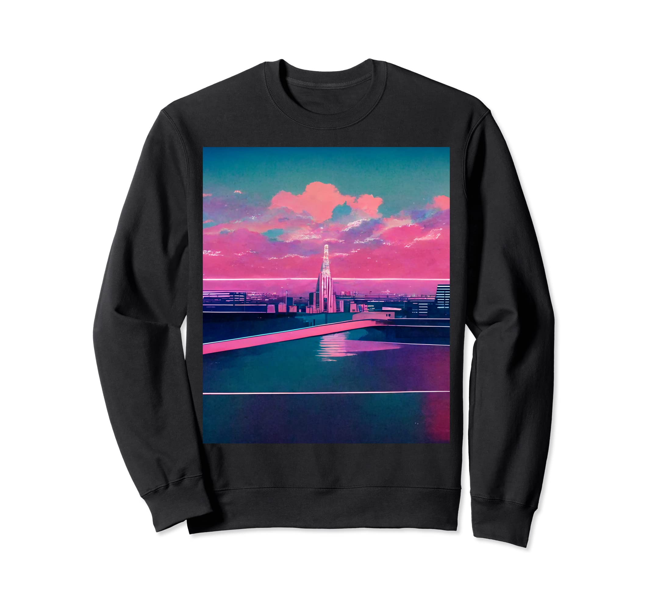 Japanese Vaporwave Asian Inspired Sweatshirt - Trendy Graphic for Adults - T-Shirt, Sweatshirt, Hoodie