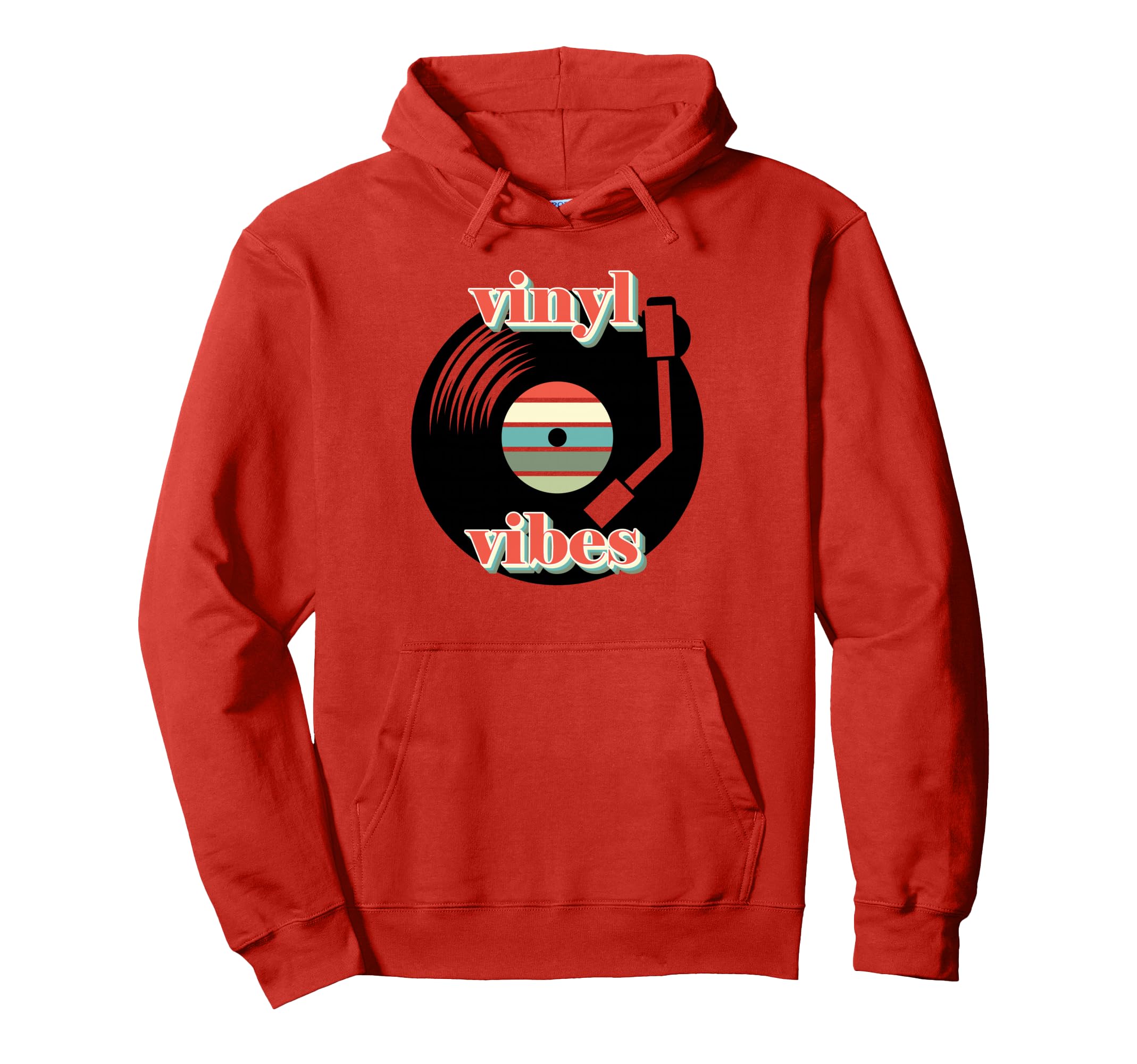 Vinyl Record Player Sketch Drawing Hoodie - Fun Novelty Design Men Women - T-Shirt, Sweatshirt, Hoodie