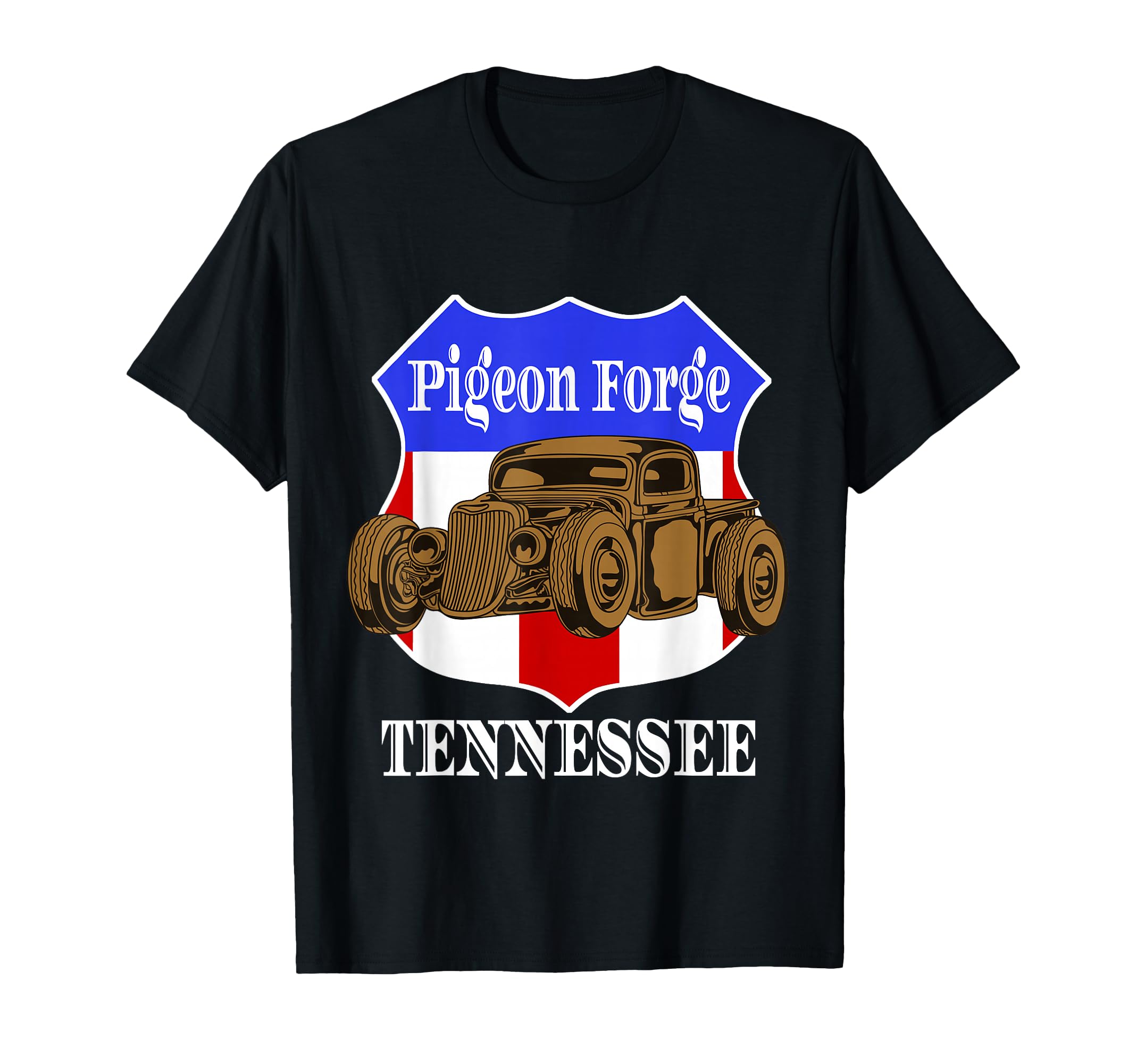 Pigeon Forge Tennessee Hot Rod Run Car T-Shirt - Unique Graphic Men Women - T-Shirt, Sweatshirt, Hoodie