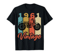 Funny 1961 Birth Year Motorcycle T-Shirt - Minimalist Print Men Women - T-Shirt, Sweatshirt, Hoodie