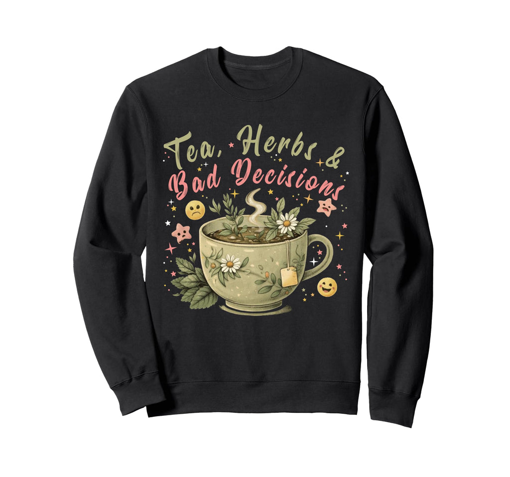 Funny Wellness Vibes Aesthetic Tea Sweatshirt - Aesthetic Graphic Unisex - T-Shirt, Sweatshirt, Hoodie