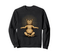 Zen Cat Meditation Yoga Pose Sweatshirt - Casual Everyday Wear Unisex - T-Shirt, Sweatshirt, Hoodie
