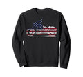 Motorcycle Biker American Flag Sweatshirt - Novelty Apparel for Adults - T-Shirt, Sweatshirt, Hoodie