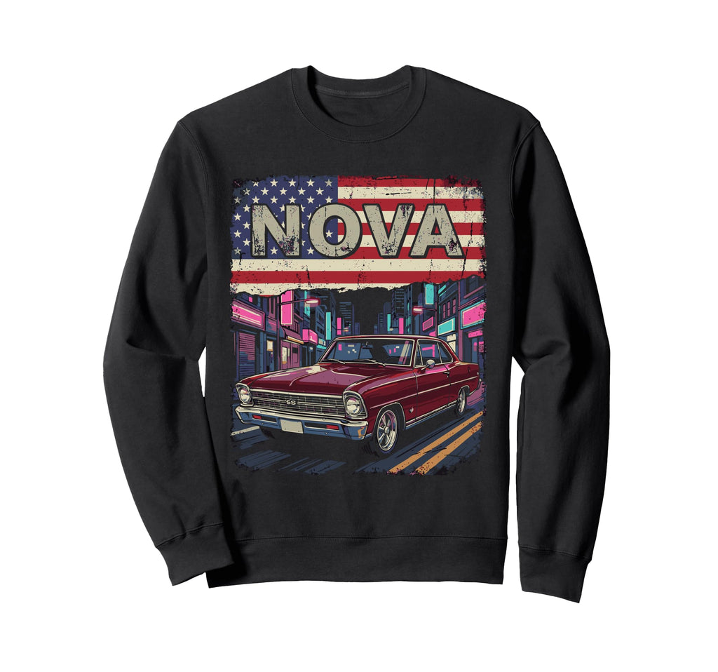1966 1967 Nova Ss Patriotic Sweatshirt - Casual Everyday Wear Unisex - T-Shirt, Sweatshirt, Hoodie