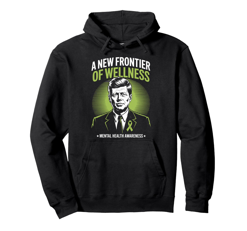 New Frontier Wellness Green Mental Health Hoodie - Custom Art Print Unisex - T-Shirt, Sweatshirt, Hoodie