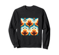 70S Wallpaper Flowers Floral Pattern Sweatshirt - Streetwear Style Unisex - T-Shirt, Sweatshirt, Hoodie
