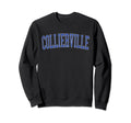 Collierville Tn Distressed Blue Varsity Sweatshirt - Trendy Graphic Unisex - T-Shirt, Sweatshirt, Hoodie