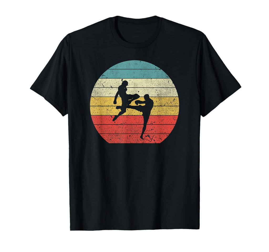 Muay Thai Sunset Thai Boxing Kick T-Shirt - Aesthetic Graphic Men Women - T-Shirt, Sweatshirt, Hoodie
