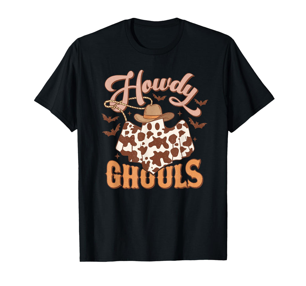 Howdy Ghouls Western Halloween Product T-Shirt - Graphic Print Unisex - T-Shirt, Sweatshirt, Hoodie