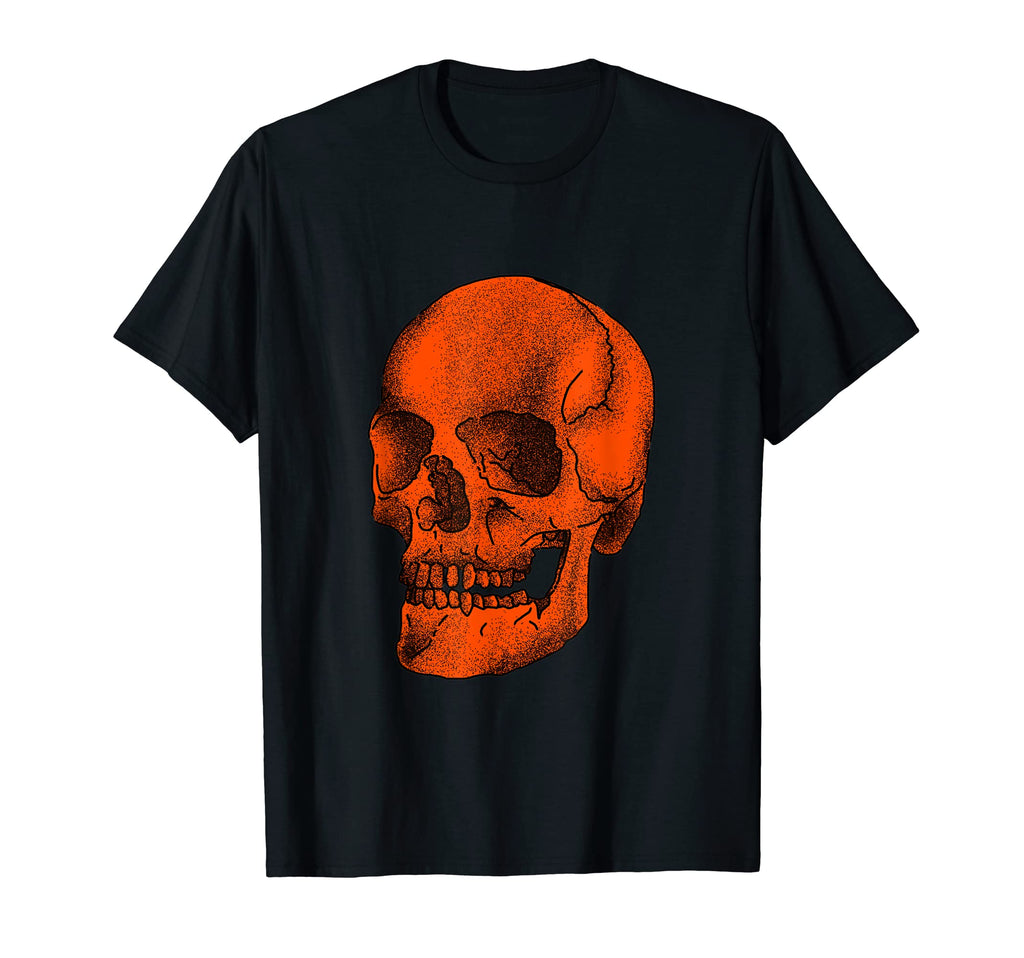 Orange Skull Tattoo Flash T-Shirt - Trendy Graphic Unisex - T-Shirt, Sweatshirt, Hoodie