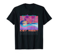 Key West 80S Vaporwave Beach Vacation T-Shirt - Graphic Print Unisex - T-Shirt, Sweatshirt, Hoodie
