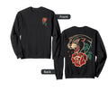 Panther Rose Traditional Tattoo Artist Sweatshirt - Graphic Print Unisex - T-Shirt, Sweatshirt, Hoodie