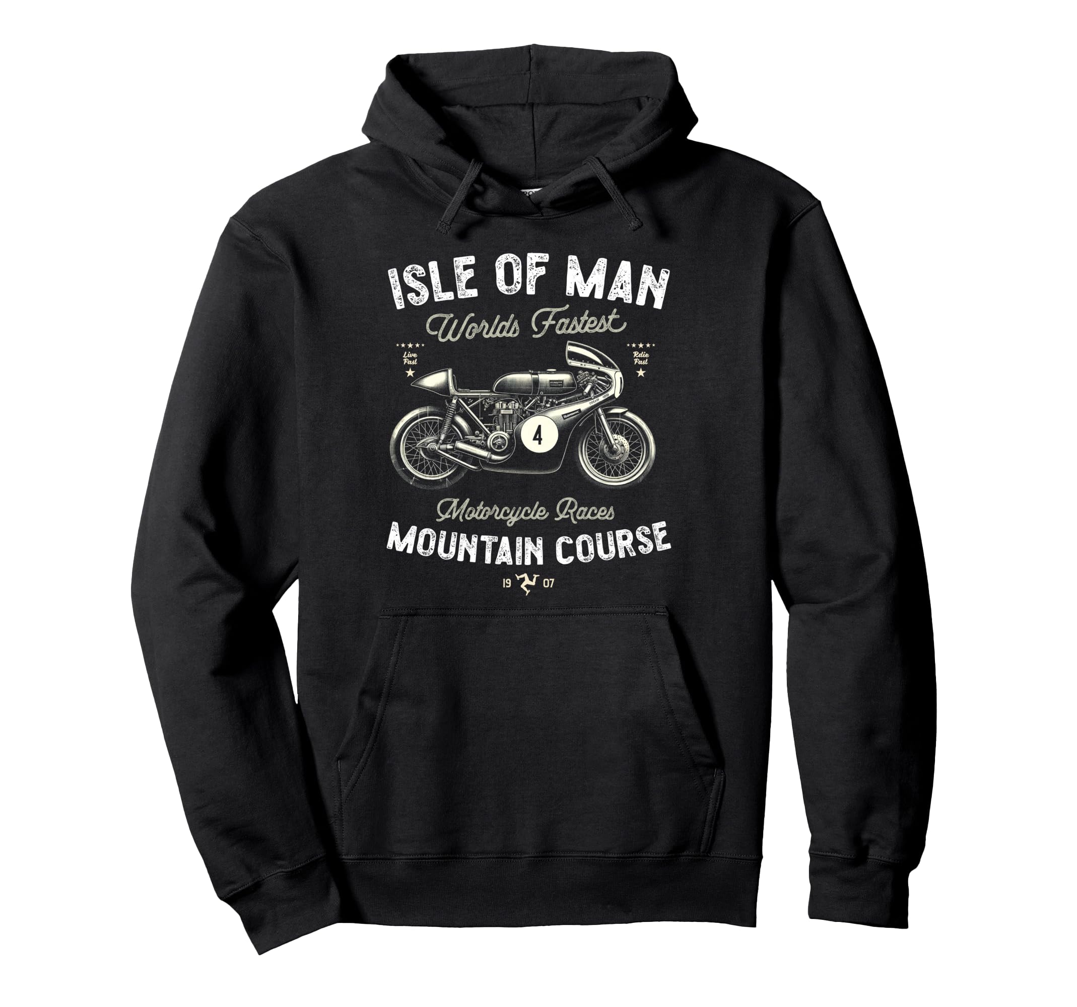 Isle Races Motorbike Race Hoodie - Streetwear Style Unisex - T-Shirt, Sweatshirt, Hoodie