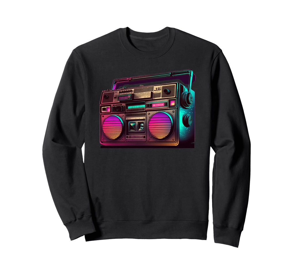 Retrowave Synthwave 80S Eighties Music Sweatshirt - Novelty Apparel Unisex - T-Shirt, Sweatshirt, Hoodie