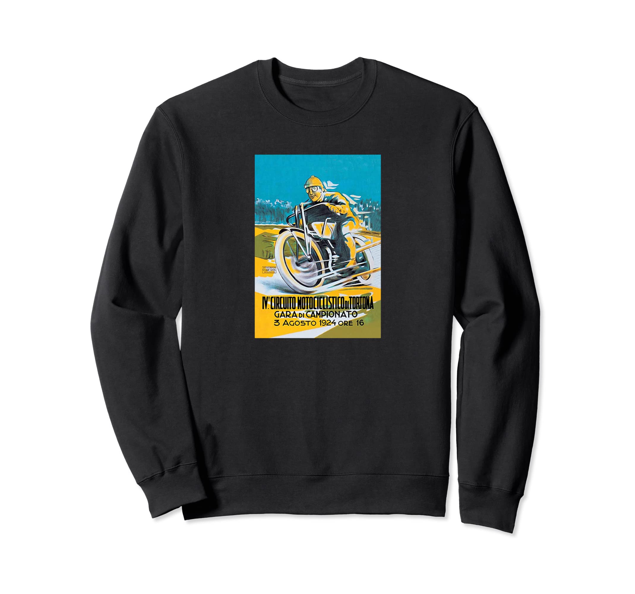 1924 Motorcycle Race Motorcyclist Sweatshirt - Trendy Graphic for Adults - T-Shirt, Sweatshirt, Hoodie