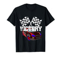 Victory Checkered White Flag Race Car T-Shirt - Fun Novelty Design Unisex - T-Shirt, Sweatshirt, Hoodie