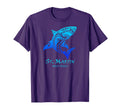 St Martin West Indies Tribal Shark T-Shirt - Graphic Print for Adults - T-Shirt, Sweatshirt, Hoodie