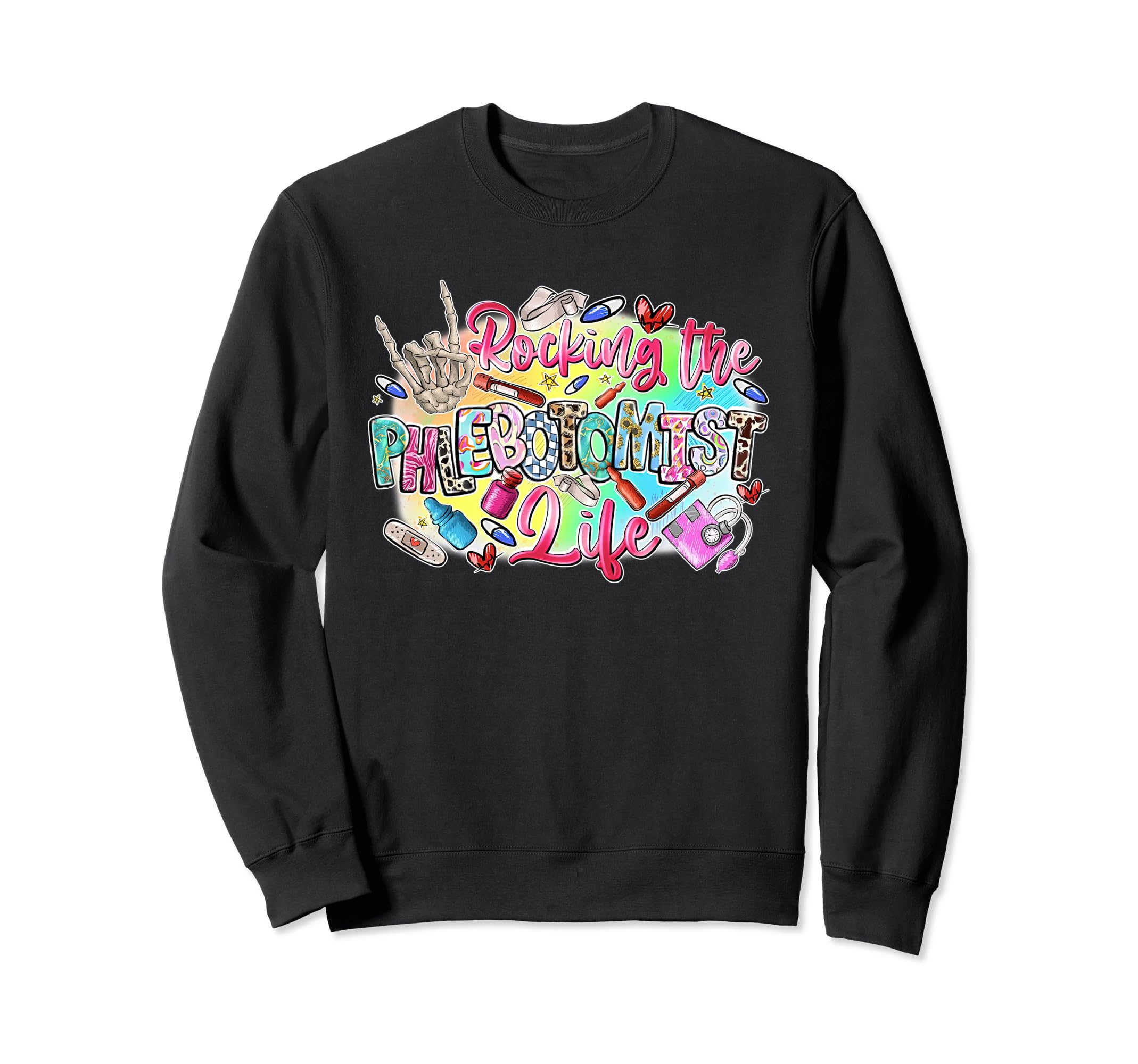 Rocking Phlebotomist Life Western Sweatshirt - Streetwear Style Unisex - T-Shirt, Sweatshirt, Hoodie