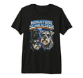 Miniature Schnauzer 80S Dog Lover Funny T-Shirt - Custom Art Print Unisex - T-Shirt, Sweatshirt, Hoodie