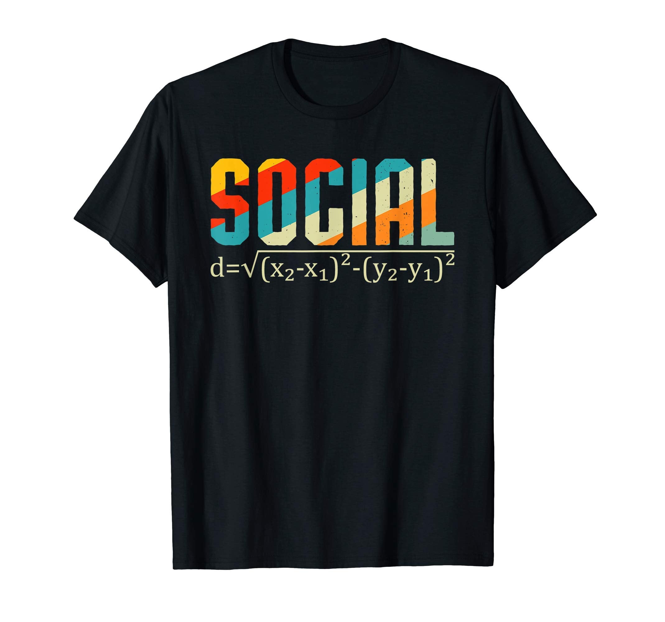 Social Distance Math Sunset Quarantine 2020 T-Shirt - Graphic Print Unisex - T-Shirt, Sweatshirt, Hoodie