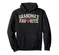 Grandmas Favorite Typography Heart Fun Hoodie - Custom Art Print for Adults - T-Shirt, Sweatshirt, Hoodie