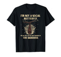Social Butterfly Antisocial Sleeping Bat T-Shirt - Minimalist Print Unisex - T-Shirt, Sweatshirt, Hoodie