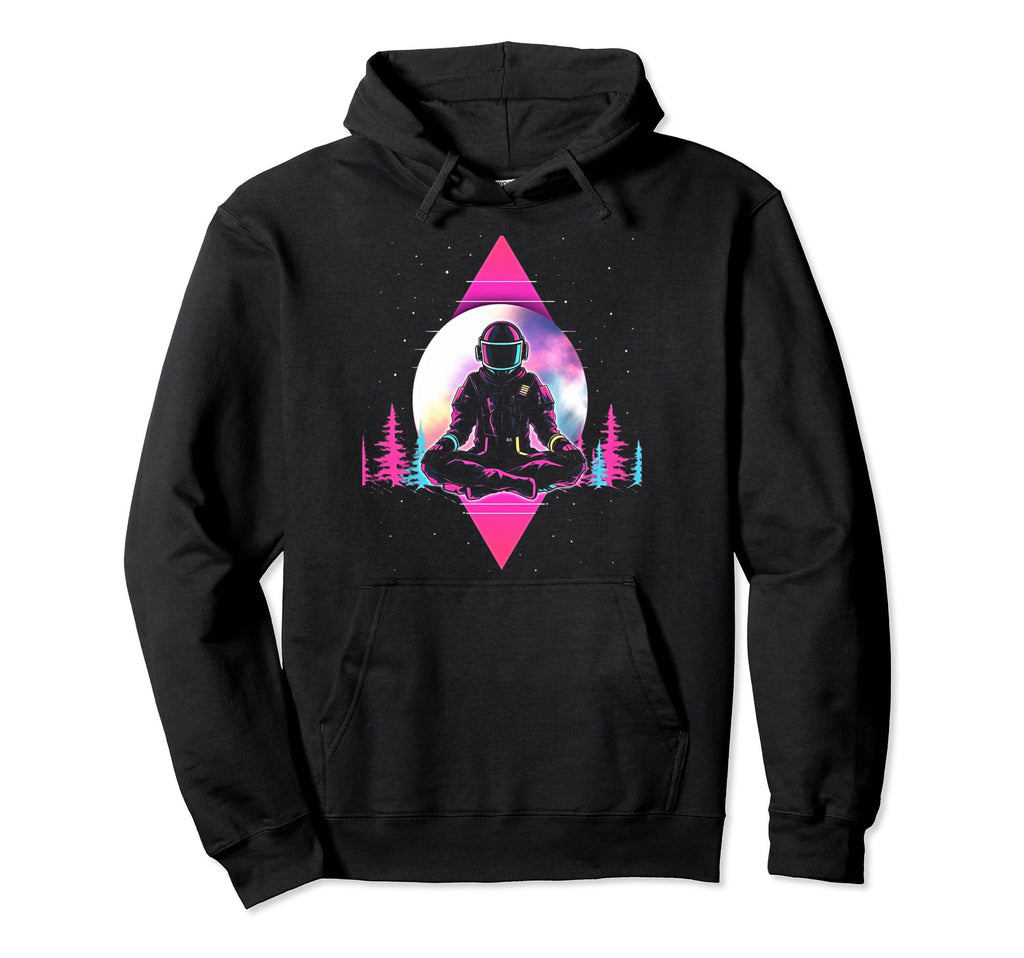 Synthwave Astronaut Cyberpunk 80S Sci Hoodie - Trendy Graphic for Adults - T-Shirt, Sweatshirt, Hoodie