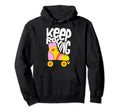 Keep Roller Skating Rolling Funny Keep Hoodie - Minimalist Print Men Women - T-Shirt, Sweatshirt, Hoodie