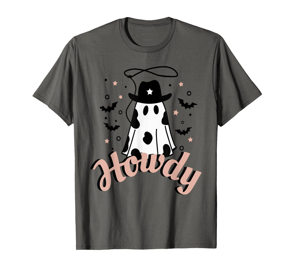 Funny Halloween Boo Haw Ghost Western T-Shirt - Custom Art Print Men Women - T-Shirt, Sweatshirt, Hoodie