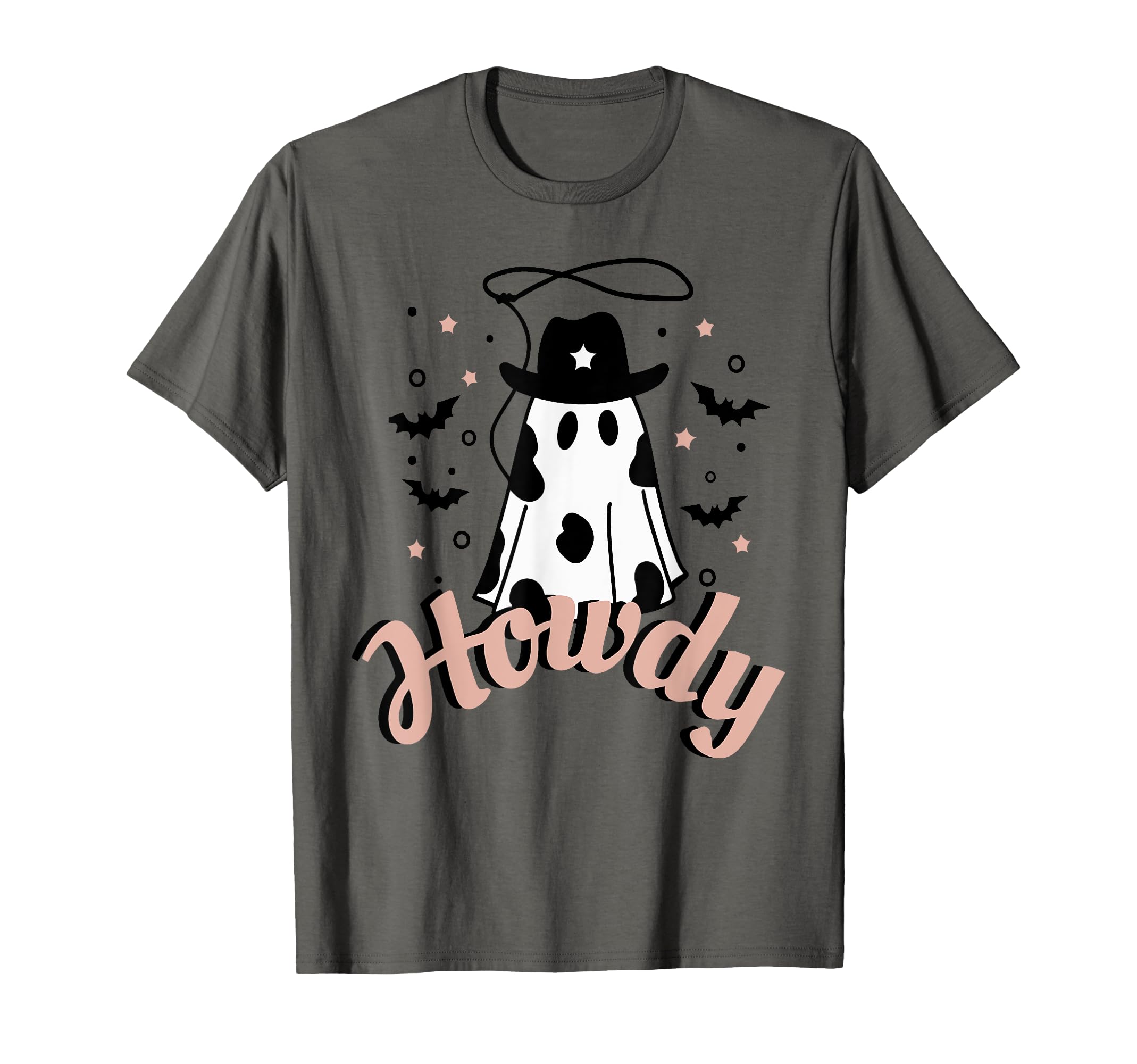 Funny Halloween Boo Haw Ghost Western T-Shirt - Custom Art Print Men Women - T-Shirt, Sweatshirt, Hoodie