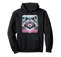 Raccoon Sunglasses 80S Aesthetic Hoodie - Fun Novelty Design for Adults - T-Shirt, Sweatshirt, Hoodie