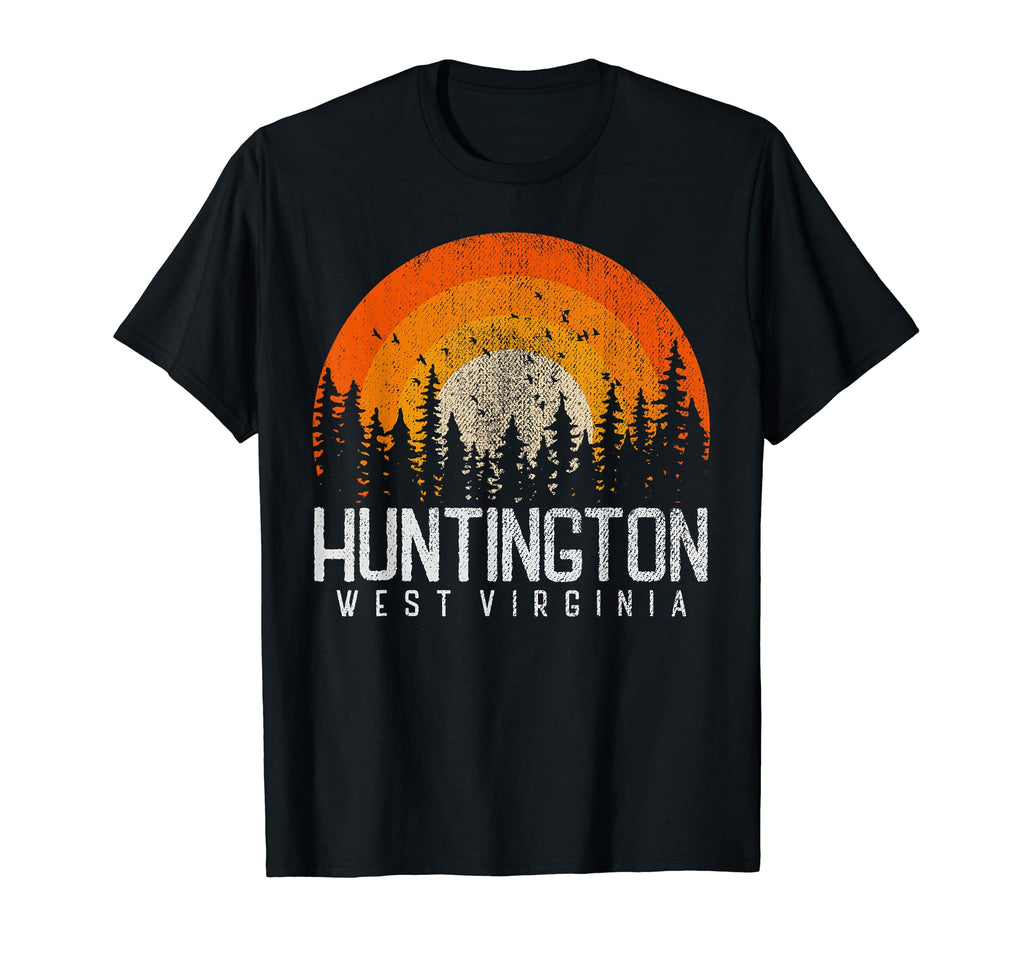 Huntington West Virginia Wv 70S 80S 90S T-Shirt - Graphic Print Unisex - T-Shirt, Sweatshirt, Hoodie