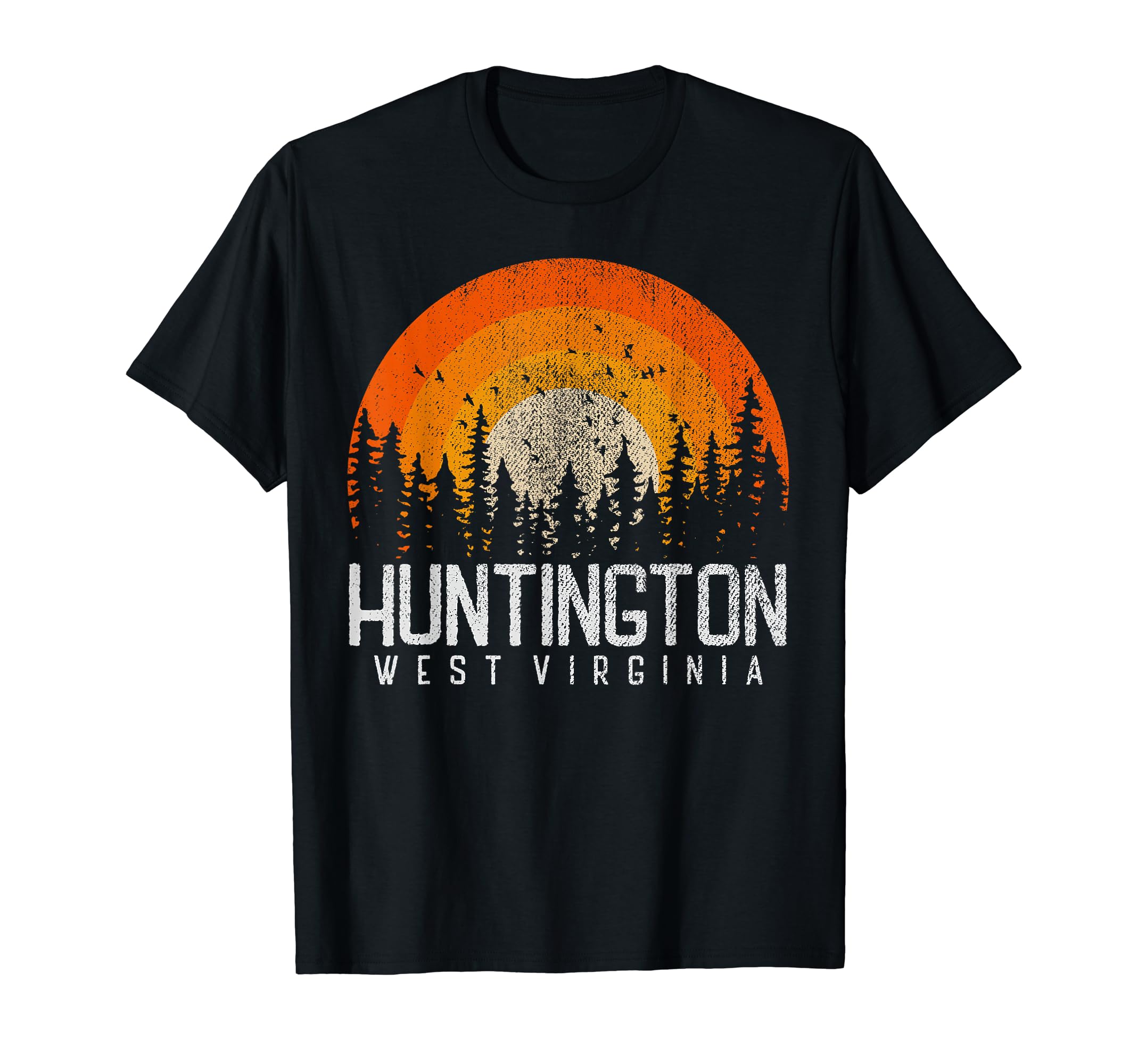 Huntington West Virginia Wv 70S 80S 90S T-Shirt - Graphic Print Unisex - T-Shirt, Sweatshirt, Hoodie