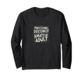 Professional Overthinker Amateur Mental T-Shirt - Novelty Apparel Unisex - T-Shirt, Sweatshirt, Hoodie
