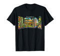 Greetings From Florida Postcard T-Shirt - Custom Art Print Men Women - T-Shirt, Sweatshirt, Hoodie