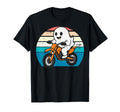 Ghost Riding Motorcycle Funny Halloween T-Shirt - Unique Graphic Men Women - T-Shirt, Sweatshirt, Hoodie